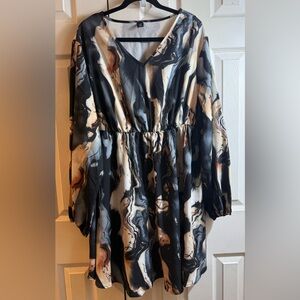 SHEIN Curve 3XL Black and Gray Dress